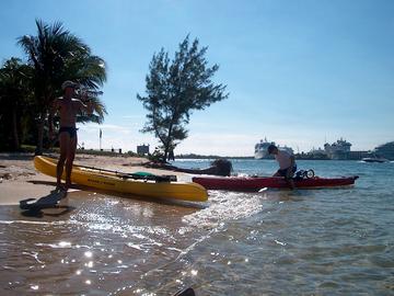 Calm and idyllic - but wait til you see this beach later!